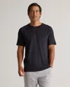 Quince Men's Mesh Performance Training T-shirt In Heather Black