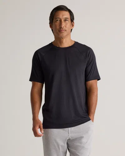 Quince Men's Mesh Performance Training T-shirt In Heather Black