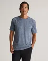 Quince Men's Mesh Performance Training T-shirt In Heather Blue