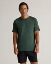 Quince Men's Mesh Performance Training T-shirt In Heather Olive