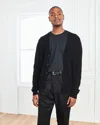 Quince Men's Mongolian Cashmere Cardigan Sweater In Black