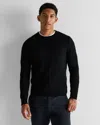 Quince Men's Mongolian Cashmere Classic Cable Crewneck Sweater In Black