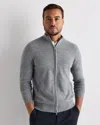 Quince Men's Mongolian Cashmere Full Zip Sweater In Gray