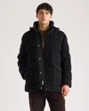 Quince Men's Mongolian Cashmere Puffer Coat In Black