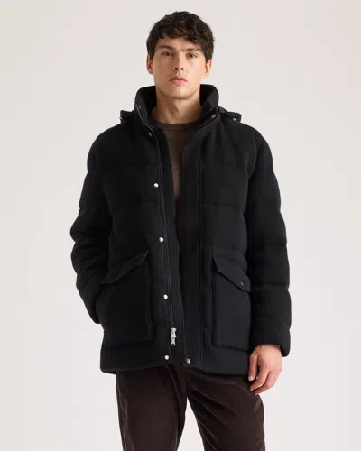 Quince Men's Mongolian Cashmere Puffer Coat In Black