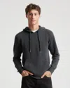 Quince Men's Mongolian Cashmere Pullover Hoodie In Charcoal