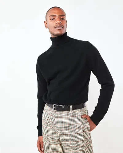 Quince Men's Mongolian Cashmere Sweater In Black