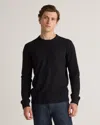 Quince Men's Mongolian Cashmere Sweatshirt In Black
