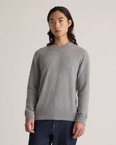 Quince Men's Mongolian Cashmere Sweatshirt In Heather Grey