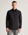 Quince Men's On Par Half-zip Pullover In Black