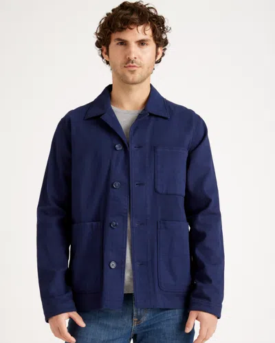 Quince Men's Organic Comfort Stretch Chore Jacket In Navy