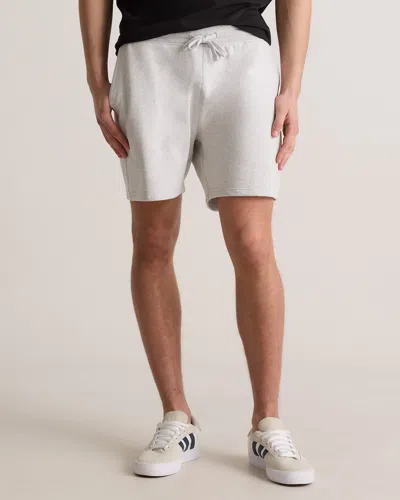 Quince Men's Organic Midweight French Terry Short In Light Heather Grey