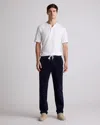 Quince Men's Organic Stretch Corduroy Drawstring Trouser In Deep Navy