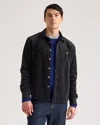 Quince Men's Organic Stretch Corduroy Overshirt In Black