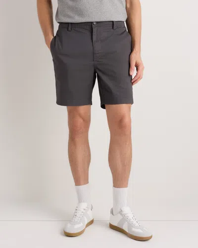 Quince Men's Organic Stretch Cotton Pull On Chino Shorts 7" In Black