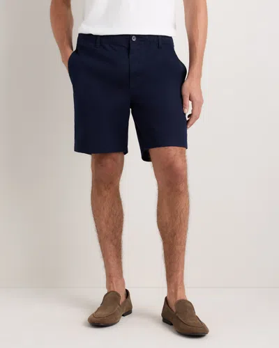 Quince Men's Organic Stretch Cotton Pull On Chino Shorts 7" In Blue