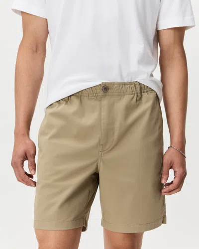 Quince Men's Organic Stretch Cotton Pull On Chino Shorts 7" In Sand
