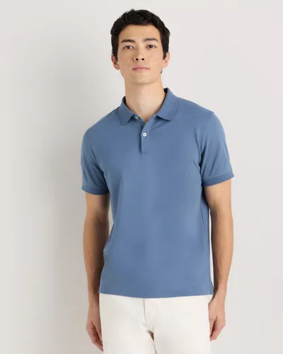 Quince Men's Pique Polo In Blue