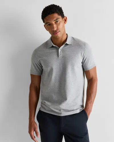 Quince Men's Pique Polo In Gray