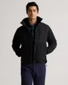 Quince Men's Polar Fleece Full-zip Jacket In Bold Black