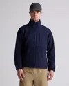 Quince Men's Polar Fleece Full-zip Jacket In Deep Navy