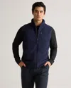 Quince Men's Polar Fleece Full-zip Vest In Deep Navy
