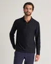 QUINCE MEN'S PROPIQUE PERFORMANCE LONG SLEEVE POLO