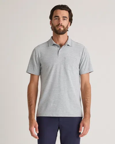 Quince Men's Propique Performance Polo In Gray