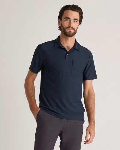 Quince Men's Propique Performance Polo In Blue