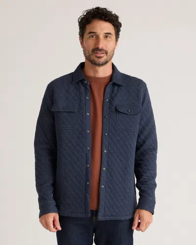 Quince Men's Quilted Cpo Overshirt In Navy