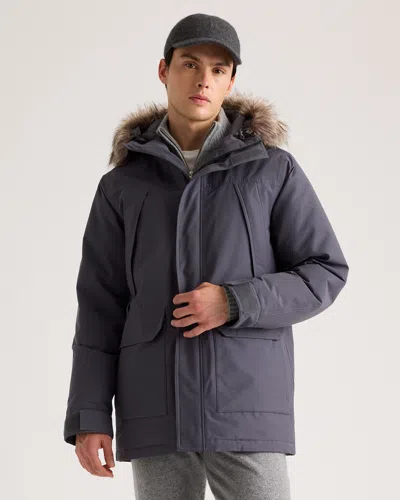 Quince Men's Responsible Down Hooded Parka In Carbon Grey