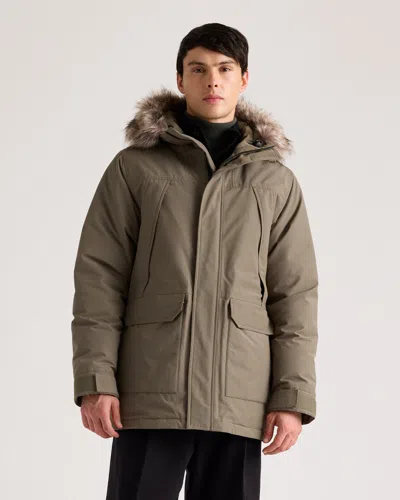 Quince Men's Responsible Down Hooded Parka In Faded Cargo