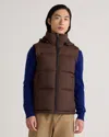 Quince Men's Responsible Down Puffer Vest In Hot Fudge