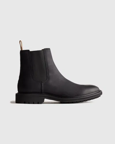 Quince Men's Rugged Leather Lug Sole Chelsea Boot In Black