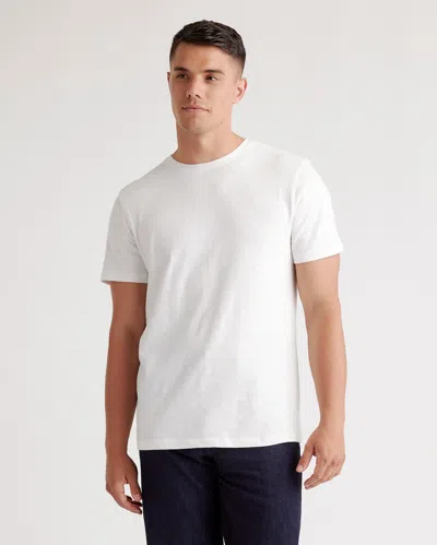 Quince Men's Slub Crewneck T-shirt In White