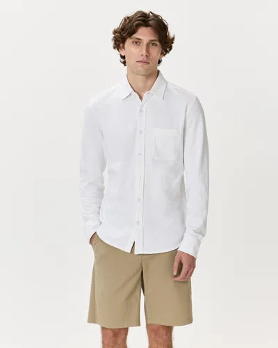 Quince Men's Slub Long Sleeve Button Up Shirt In White