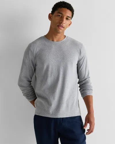 Quince Men's Slub Long Sleeve T-shirt In Gray
