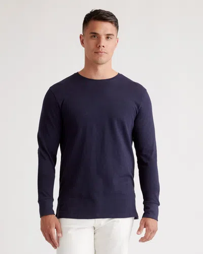 Quince Men's Slub Long Sleeve T-shirt In Navy