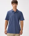 Quince Men's Slub Polo In Blue