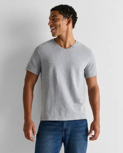 Quince Men's Slub V-neck T-shirt In Gray