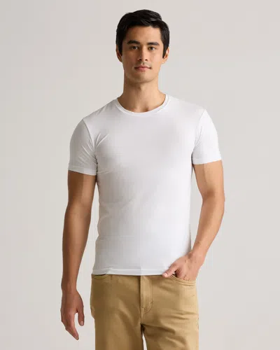 Quince Men's Soft Stretch Crewneck Undershirt In Classic White