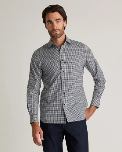 Quince Men's Stretch Poplin Dress Shirt In Navy Gingham