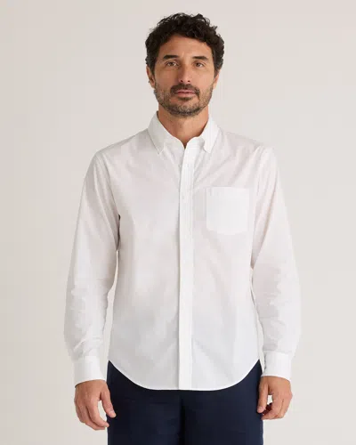Quince Men's Stretch Poplin Shirt In White