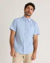 QUINCE MEN'S STRETCH POPLIN SHORT SLEEVE SHIRT