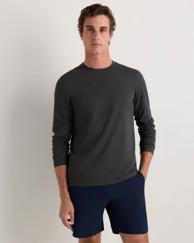 Quince Men's Studio Performance Long Sleeve T-shirt In Blue