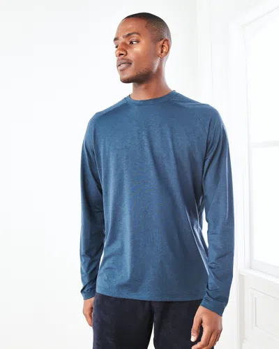 Quince Men's Super Soft Performance Long Sleeve T-shirt In Navy