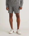 Quince Men's Flowknit Performance Short In Heather Grey