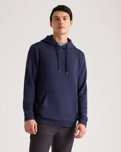 Quince Men's Supersoft Fleece Pullover Hoodie In Navy