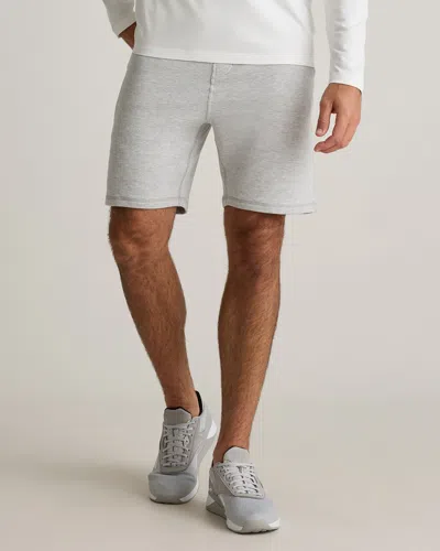 Quince Men's Supersoft Fleece Sweatshort In Heather Grey