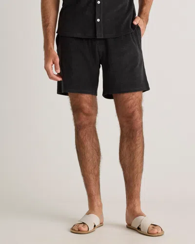 Quince Men's Terry Towel Short In Charcoal